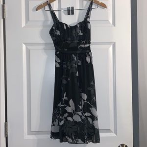 black floral dress